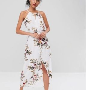 Floral Tank High Low Dress